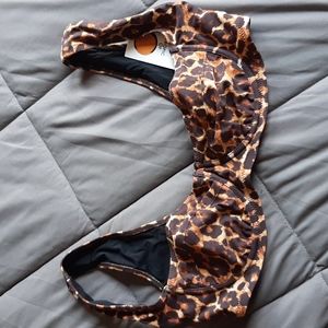 Tropic of C cheetah bikini top